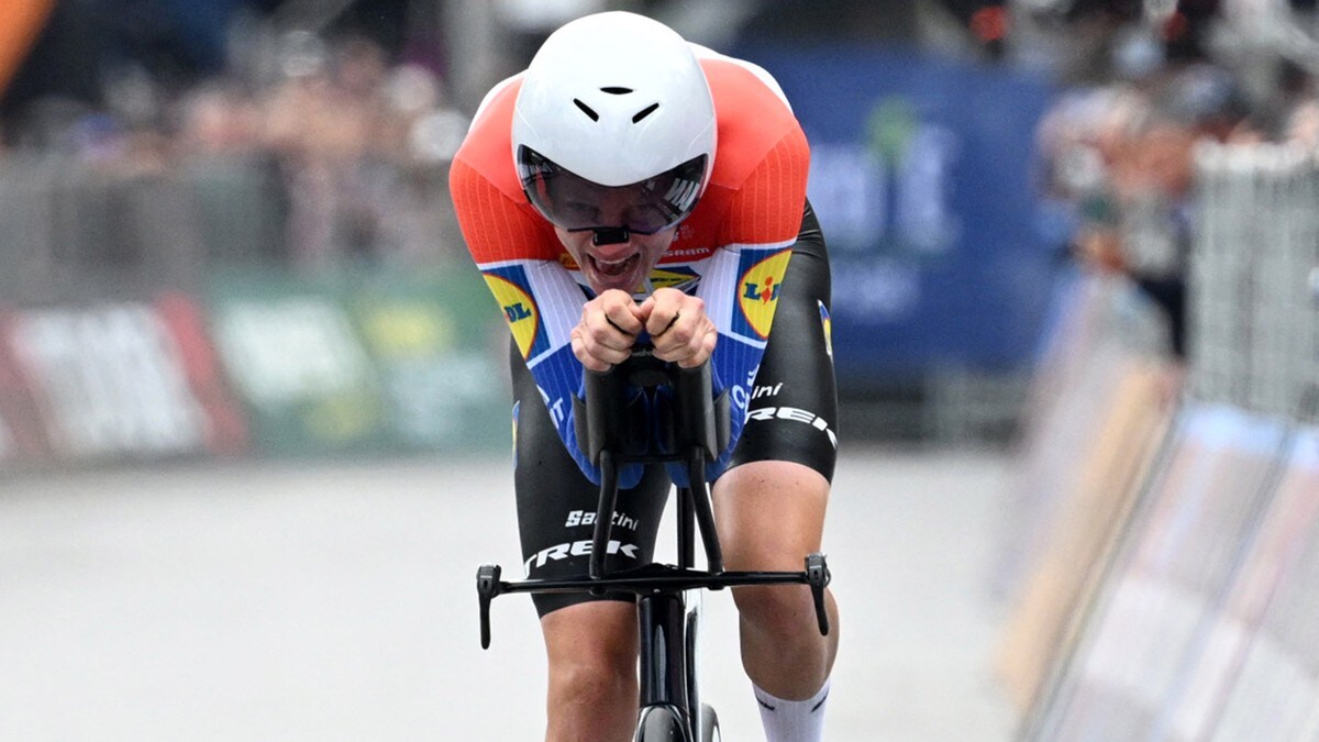 Regnvær skapte kaos på tempoetappe i Giroen – hjelperytter vant