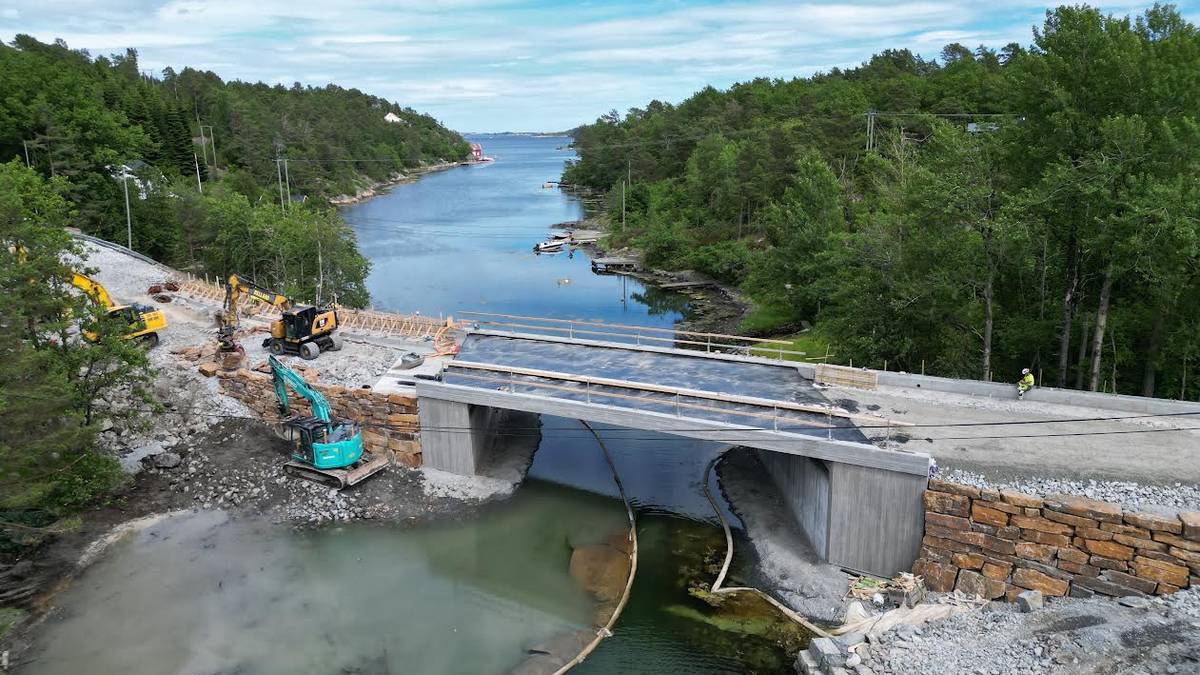 Brua til Homborsund åpner 1. juli