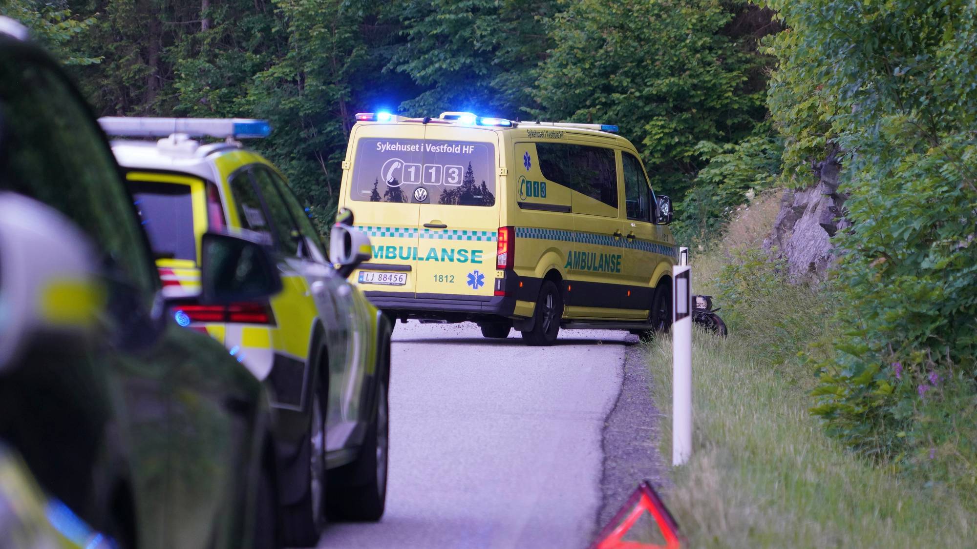 Ulykke ved Hanekleiva i Holmestrand