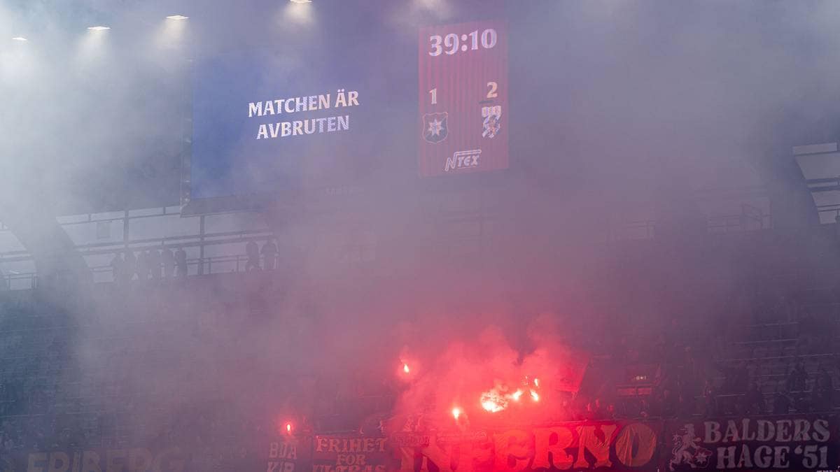 Måtte avbryte svensk lokalderby