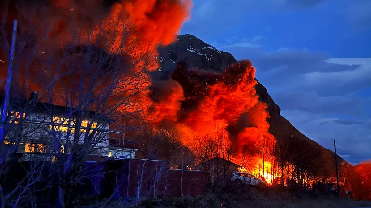 Fire in Workshop in Nordbygda, Brønnøysund: Police Have Control