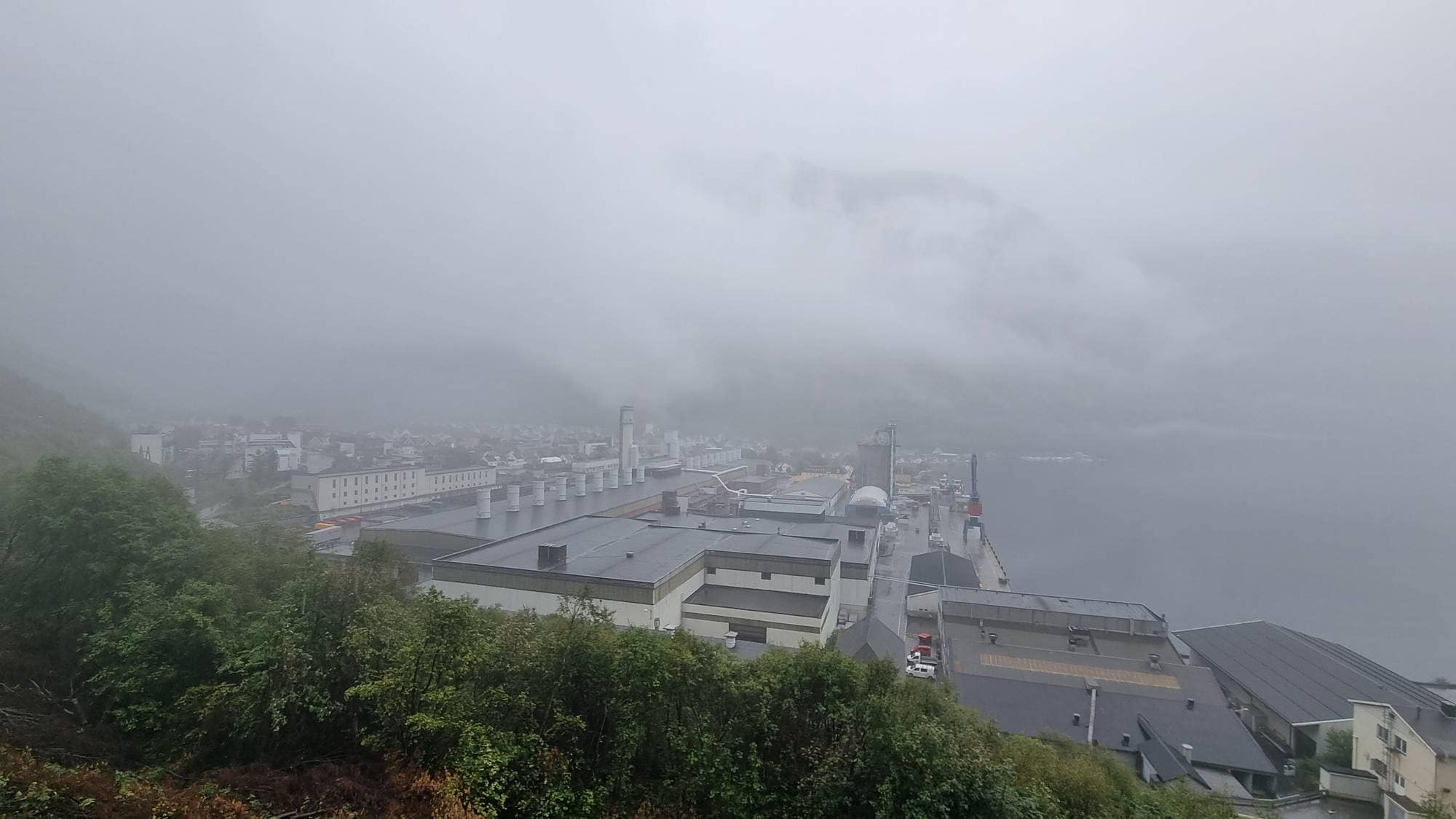 Aluminiumsverket til Hydro i Høyanger.