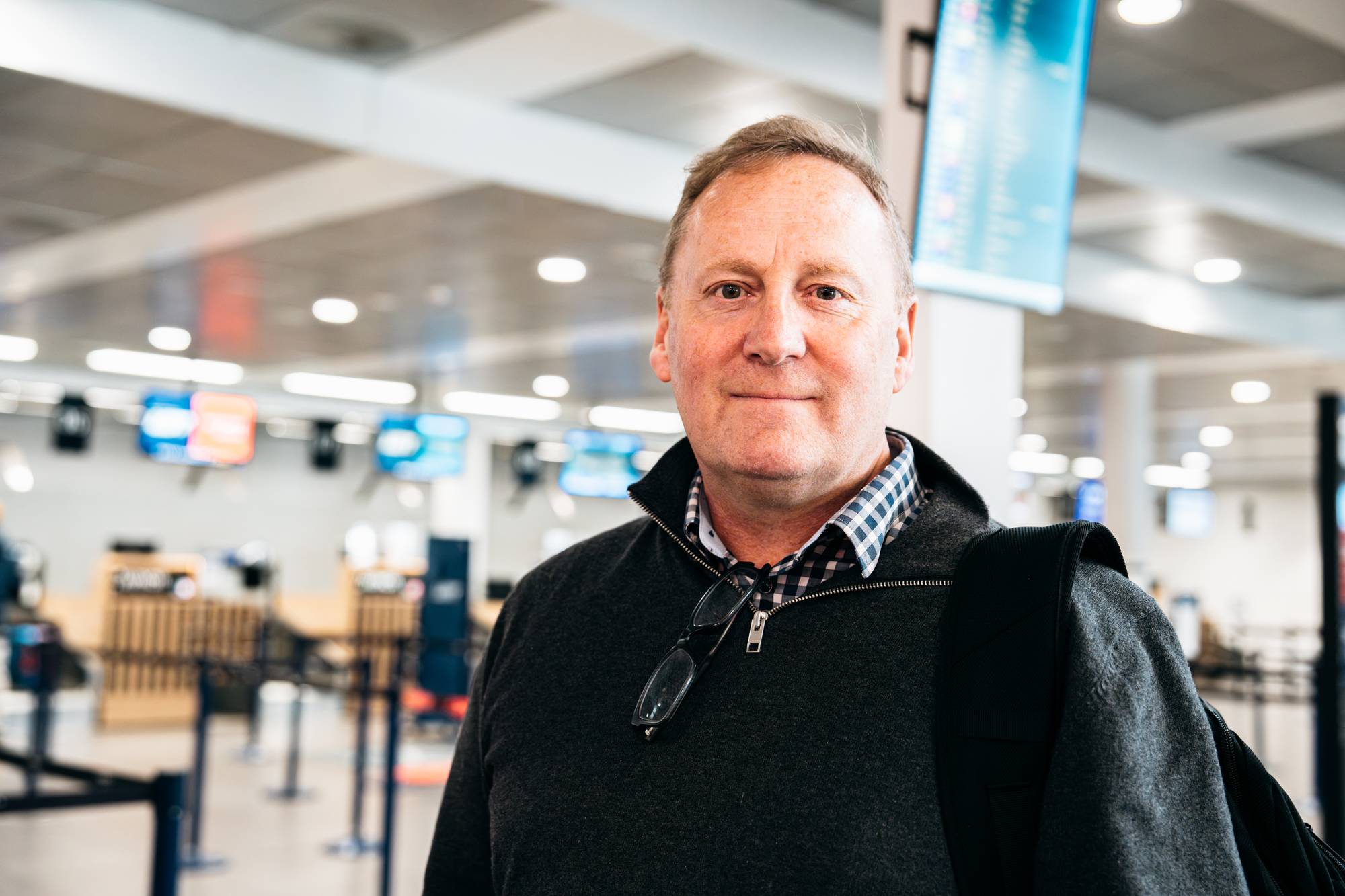 Gary Wright på Stavanger Lufthavn