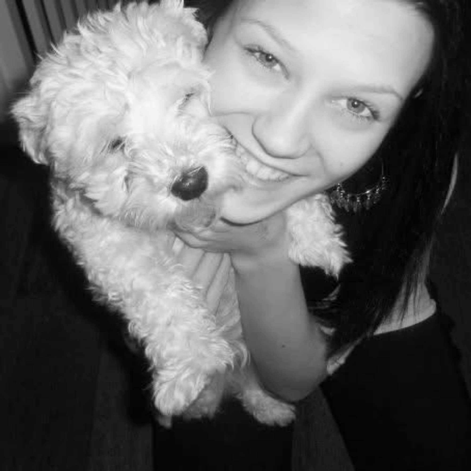 jente og hund