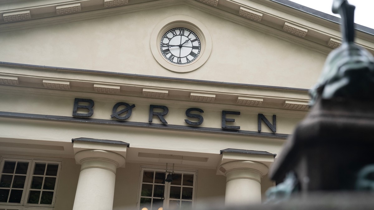 Nedgang på Oslo Børs ved åpningstid