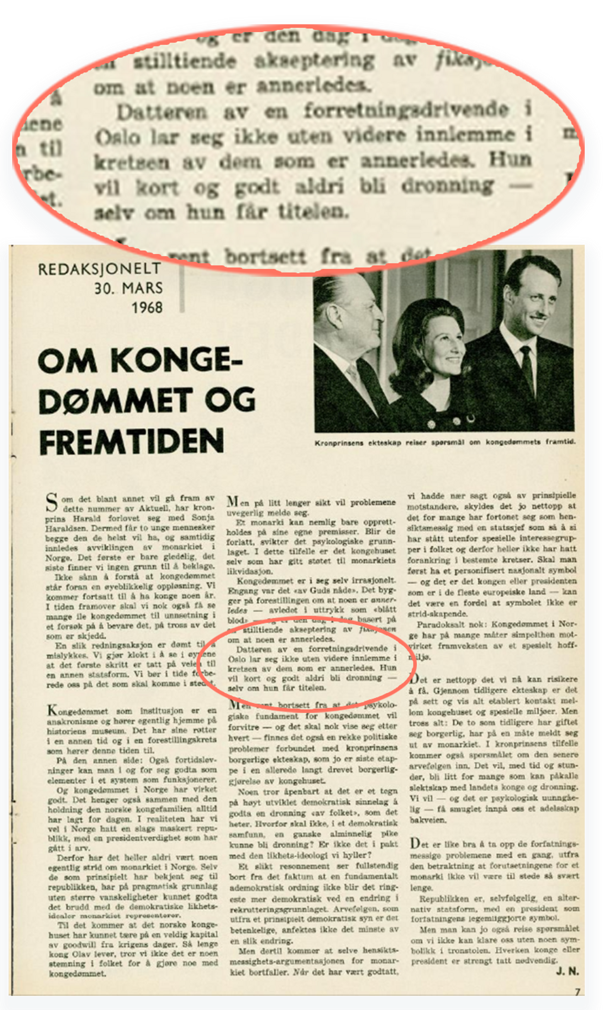 Faksimile Aktuell 30. mars 1968