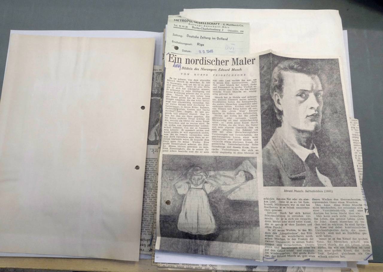 Munch-artikkel frå tysk avis