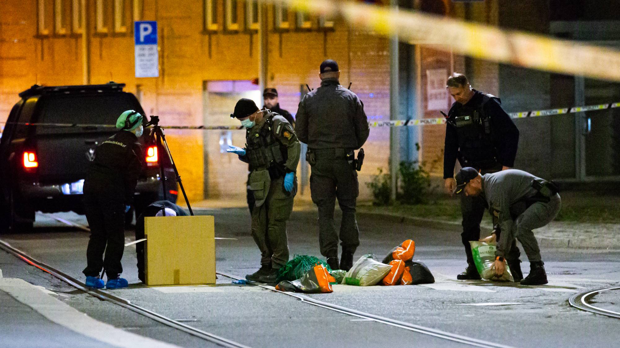 Politiet i Pilestredet i Oslo etter eksplosjon