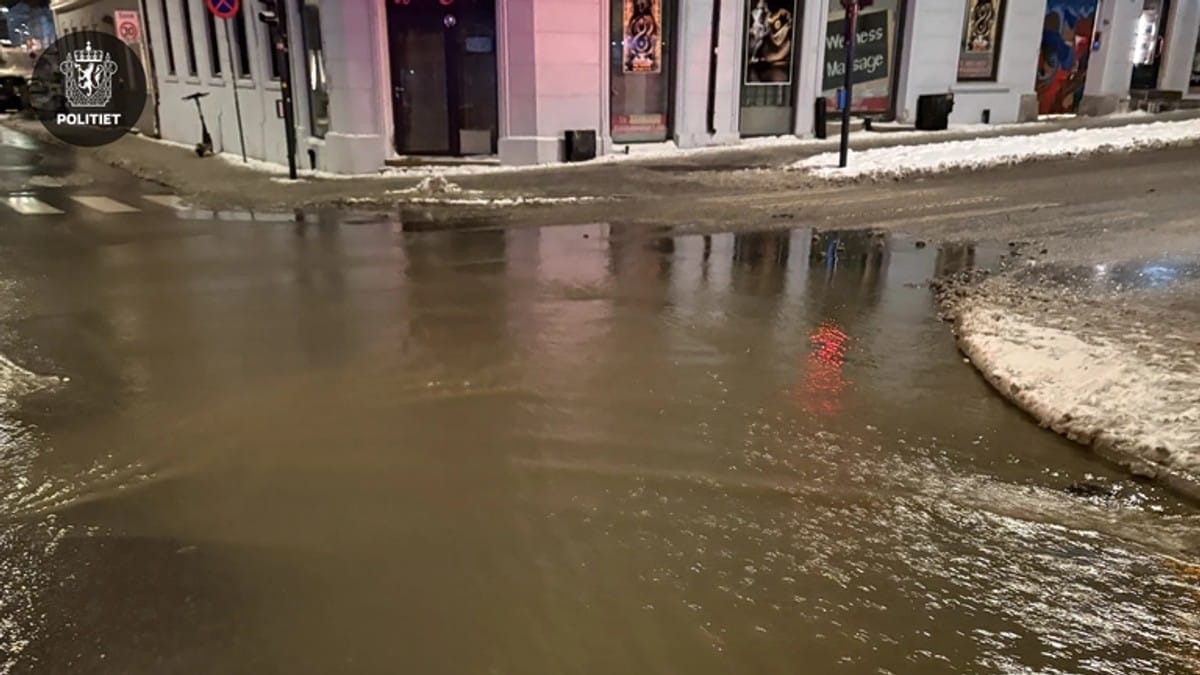 Stor vasslekkasje i Oslo