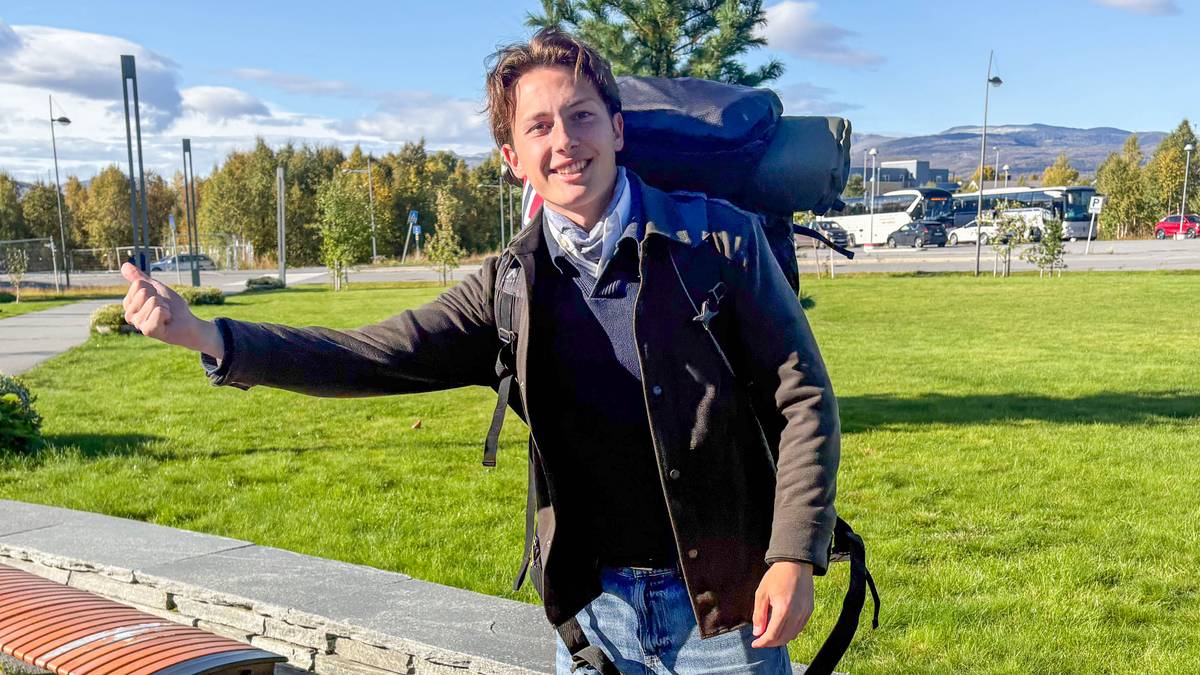 Alexander (19) haiket fra Lindesnes til Nordkapp på rekordtid