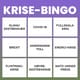 NRK Viser et bingobrett med diverse kriser.