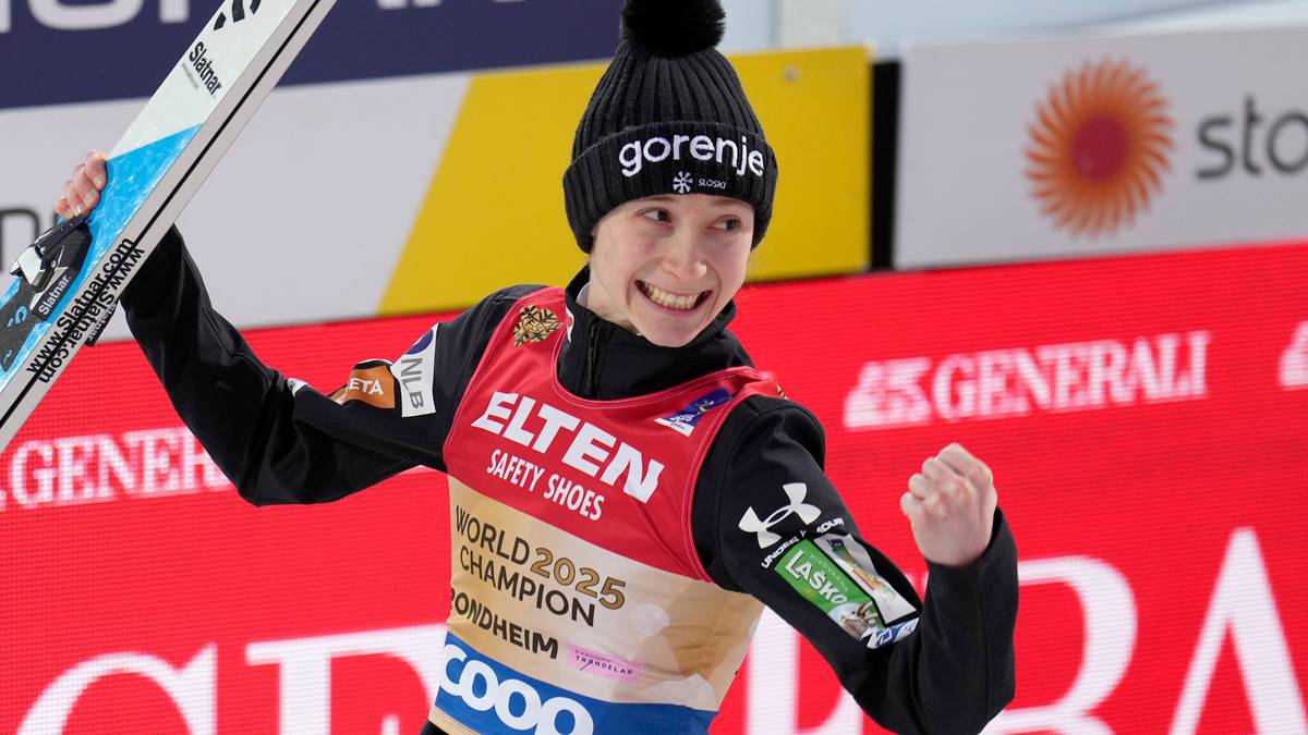 Skihopper Nika Prevc med ny verdensrekord - landet på 236 meter