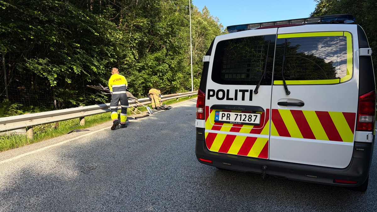 Fløyet til sykehus trafikkulykke