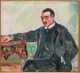 Grafikk: E. Munch / Munchmuseet Jappe Nilssen malt av Edvard Munch fra 1909. Olje på lerret.