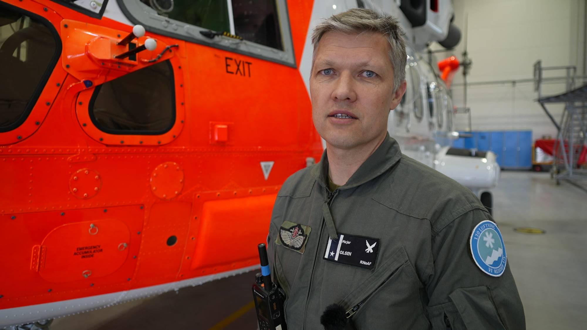Remi Olsen, major 330 skvadronen (SAR Queen) 