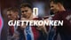 Grafikk: NRK Fotballspiller Antonio Nusa i sentrum klemmes av Martin Ødegaard og Alexander Sørloth. Alle i landslagsdrakt. Stor logo med tekst Gjettekonken i hvitt ligger over bildet.
