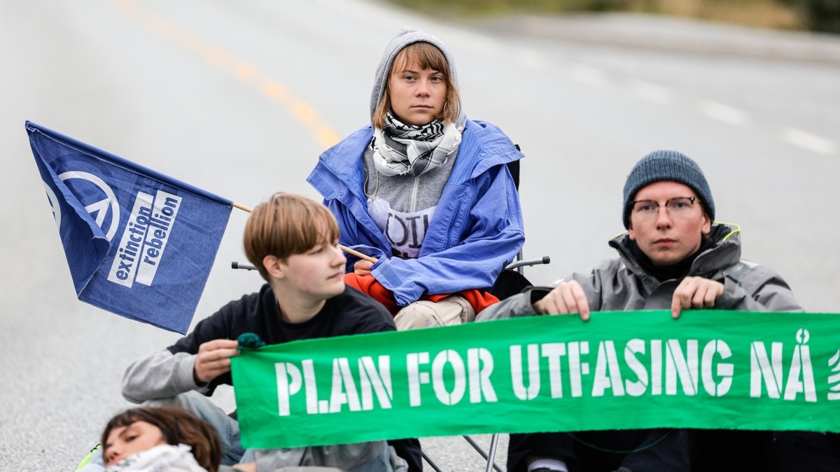 Aktivistgruppe sperrer av Norges eneste oljeraffineri