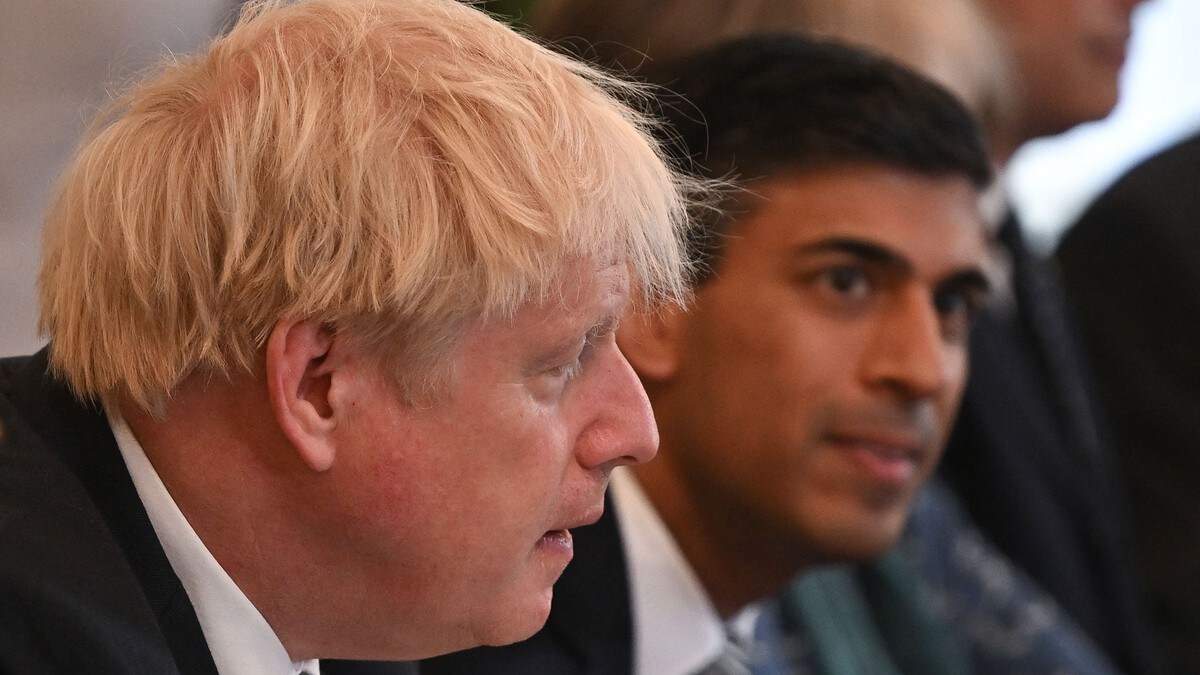 Uklart om Sunak er enig med Parlamentet om Boris Johnson