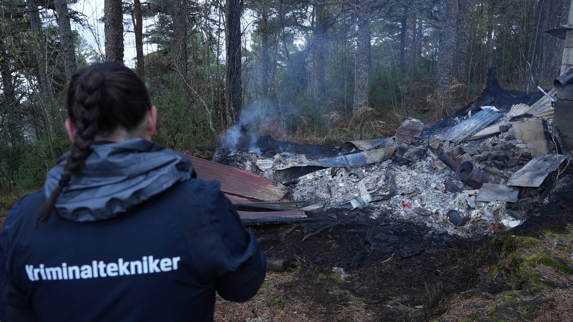 Kriminalteknikarar er på staden