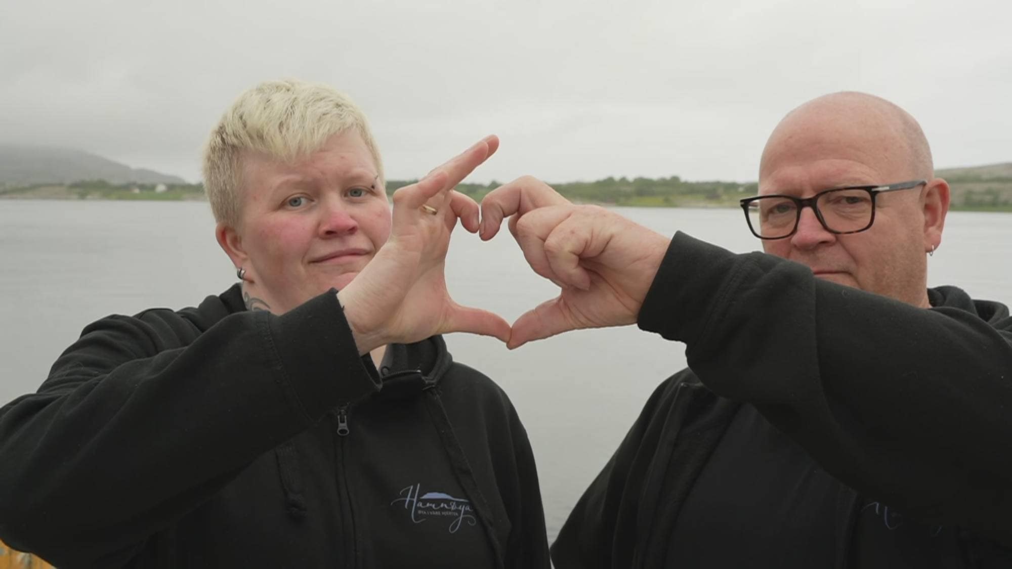 Kristin Klausen og Erik Hamre bor på øya Hamnøy