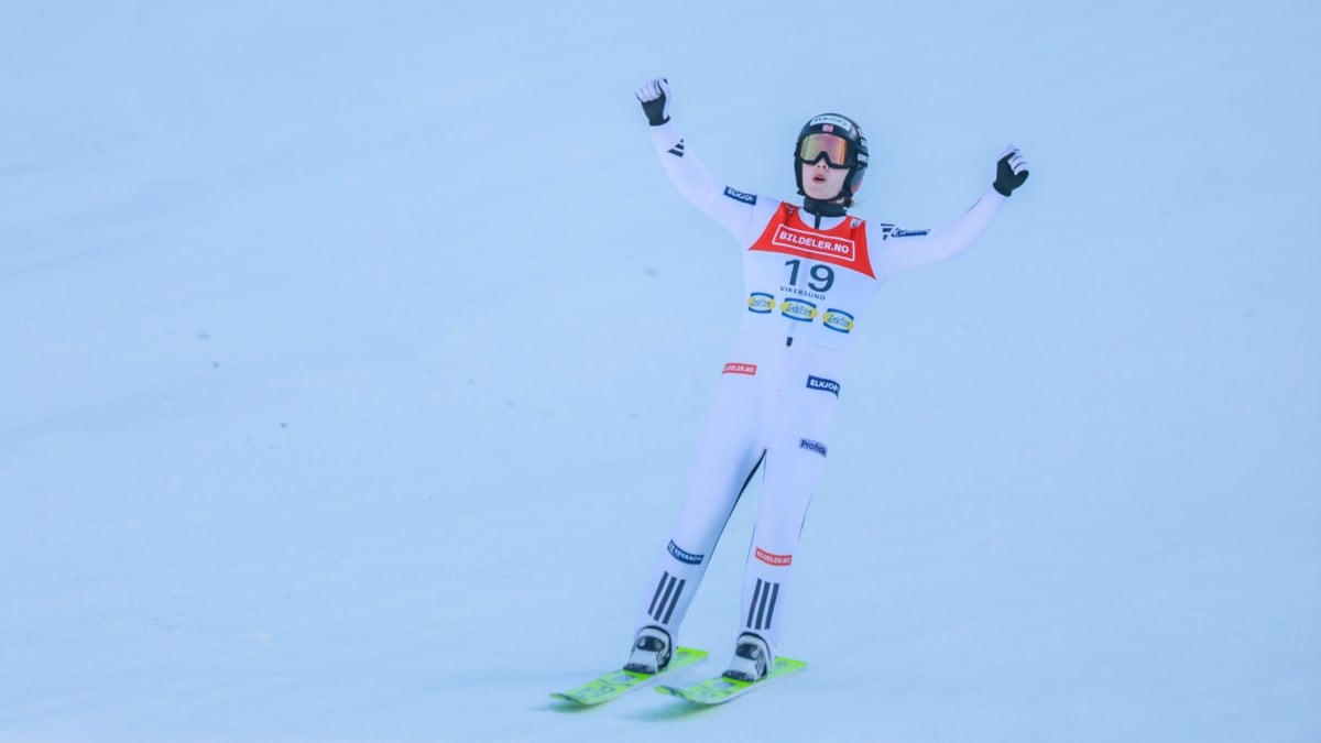 Strøm halvmeter bak verdensrekorden – Kvandal vant