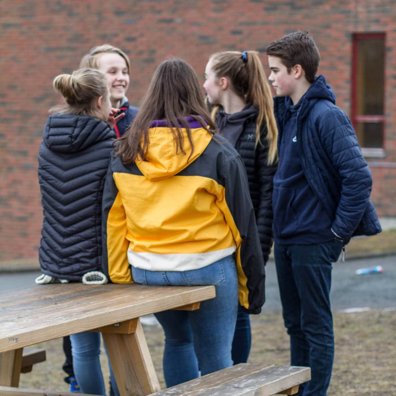 Elevar på Hoeggen ungdomsskule