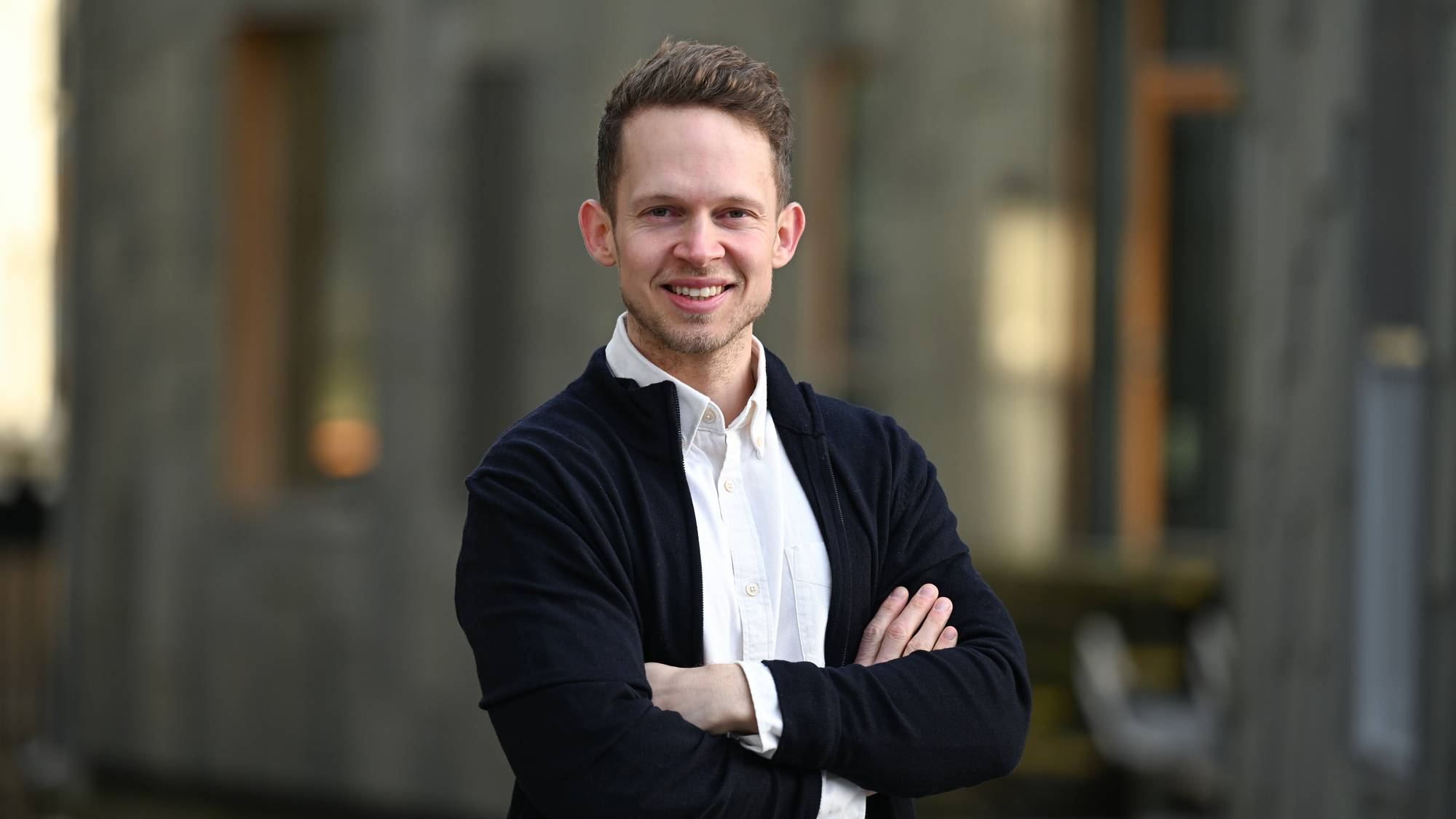 Joachim Baardsen med armene i kors