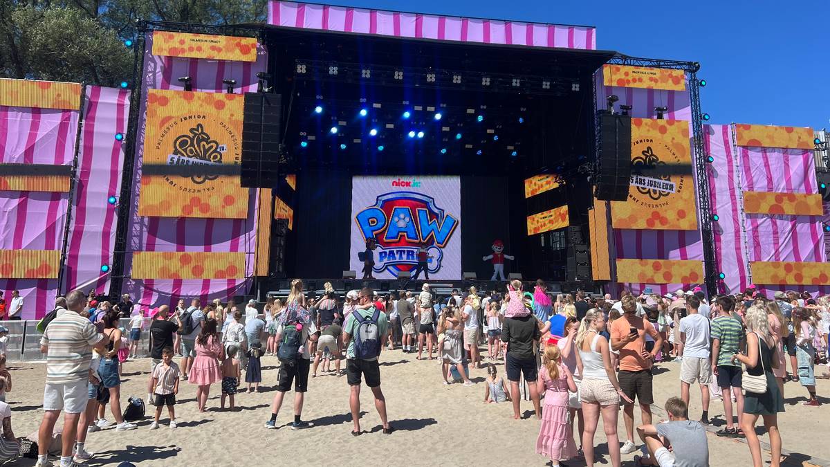 Varmetiltak på strandfest for barn og unge