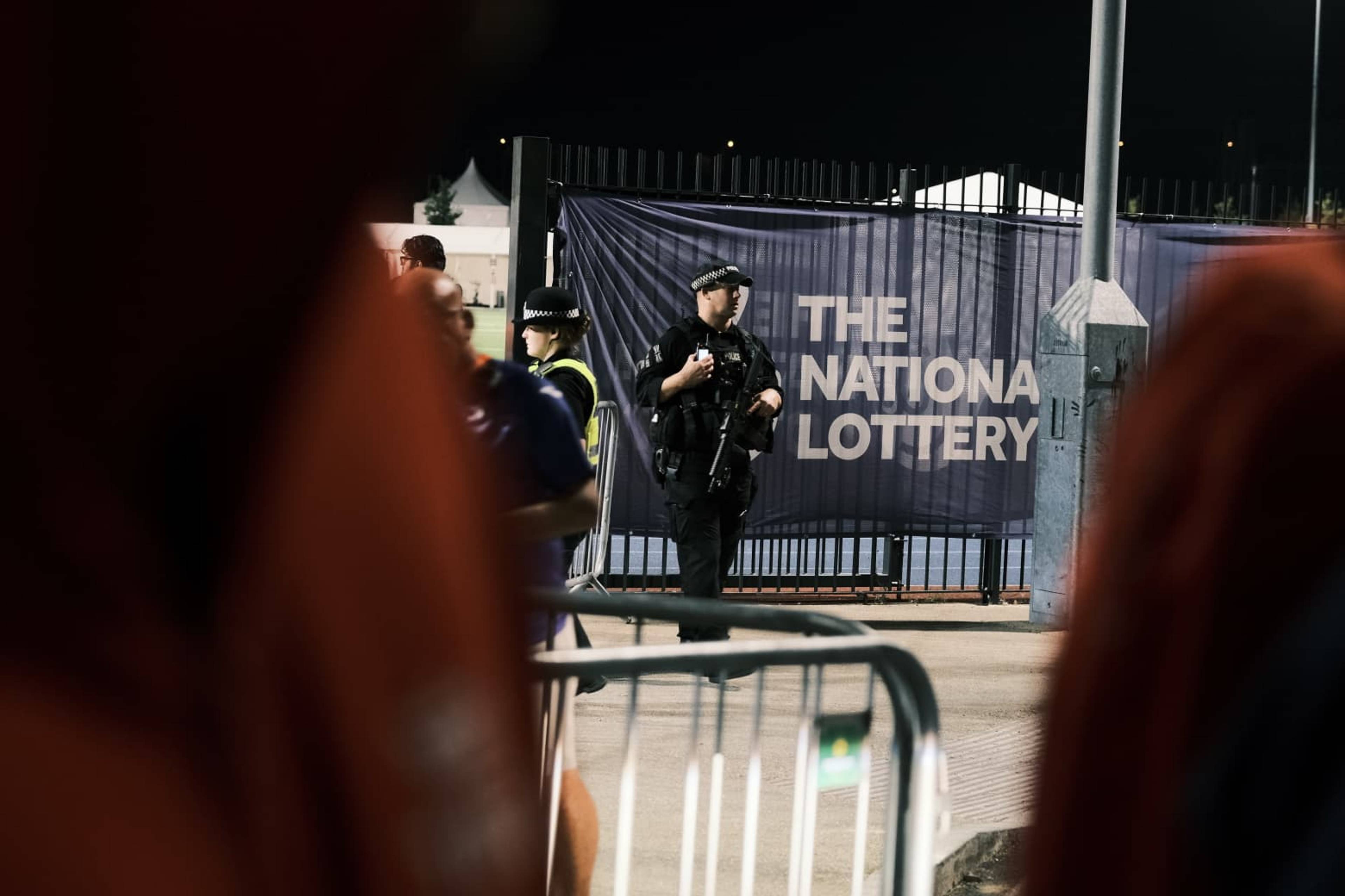 Politi i Birmingham ved Alexandra Stadium i friidretts-EM
