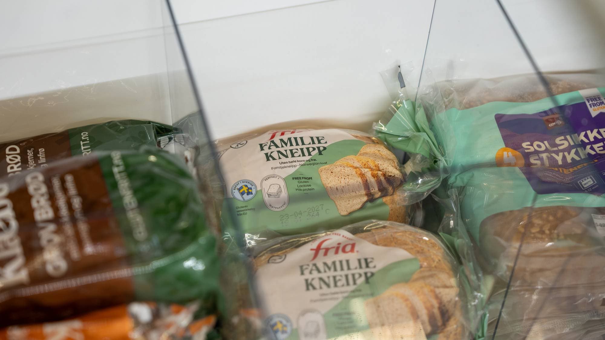 Glutenfritt brød fra fryseren