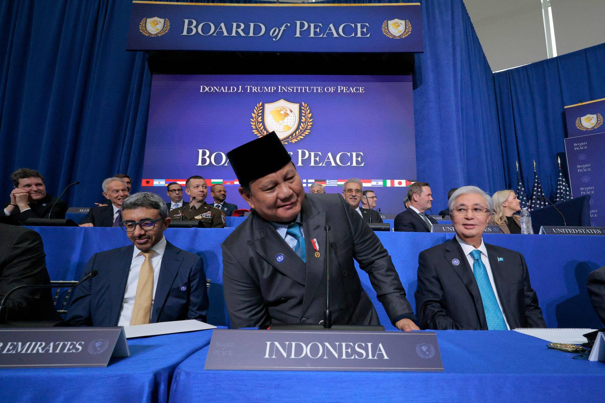 Indonesias president på et møte.