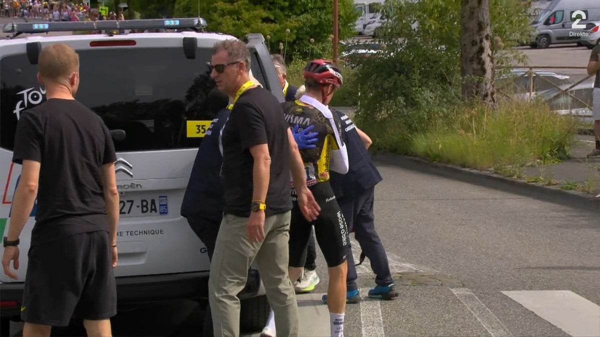Vingegaard bryter Tour de France etter stygt fall: – Det er katastrofalt