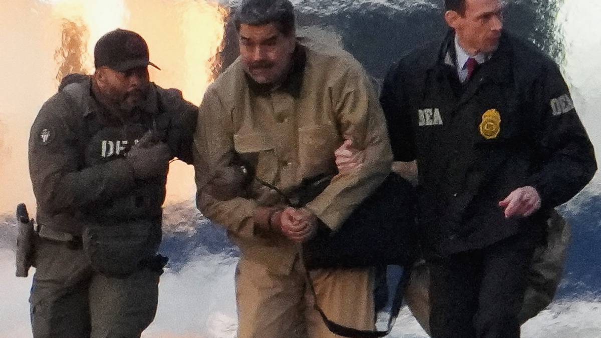 Maduro på vei til retten i New York