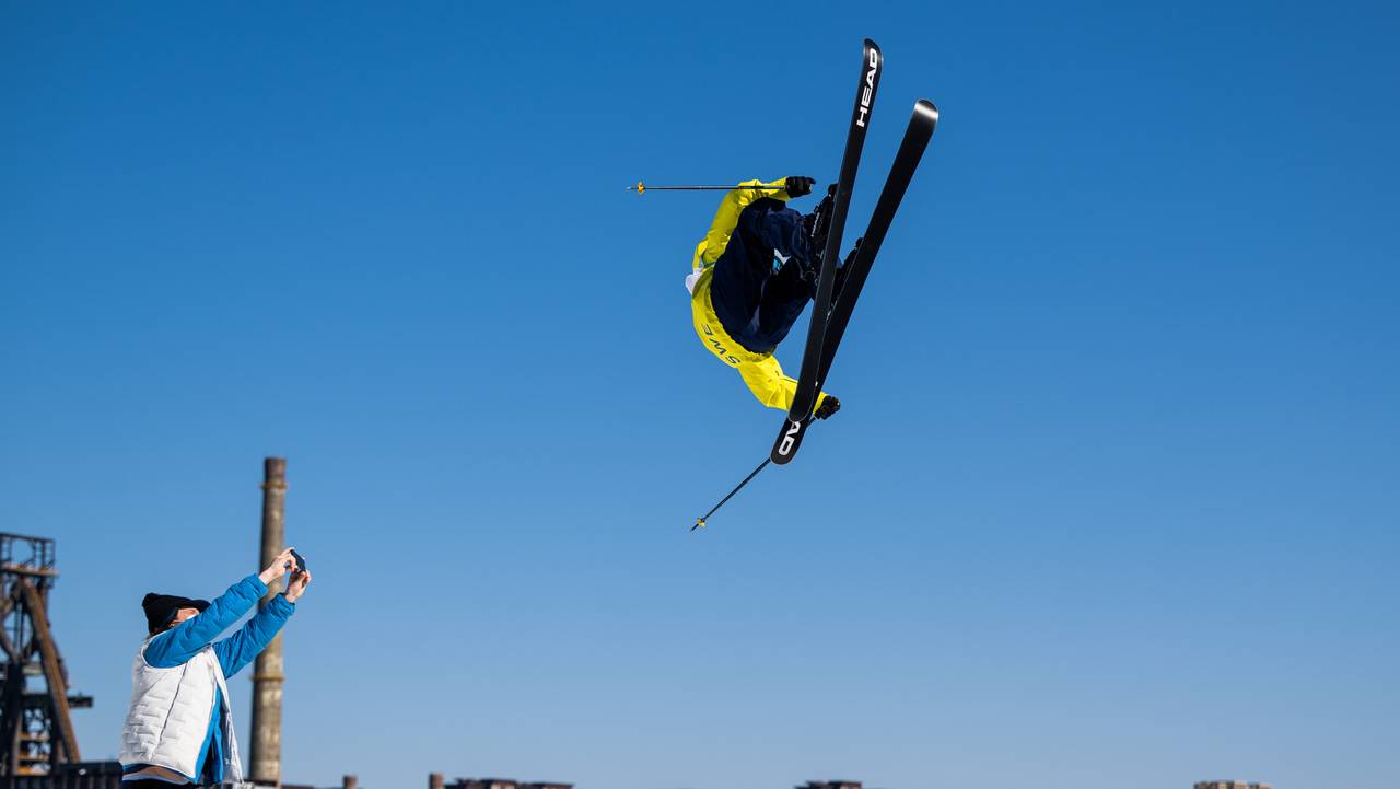 2022 Winter Olympics, day 0, Freeskiing, Big Air, Training
