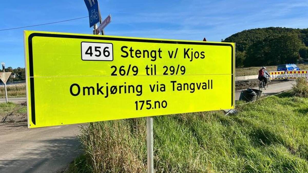 Stenger Vågsbygdveien i dag