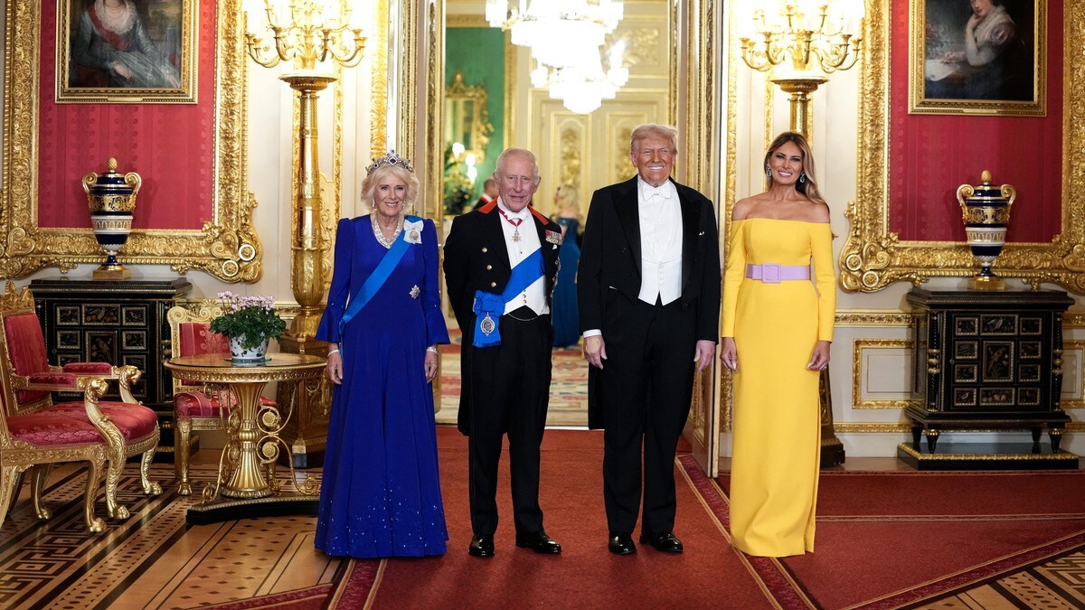 Trump mottatt med pomp og prakt: Protester venter i Storbritannia