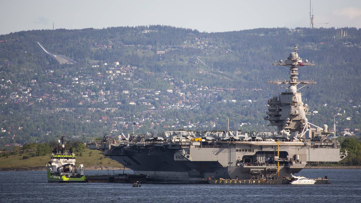 Verdens største hangarskip vender tilbake til Oslofjorden