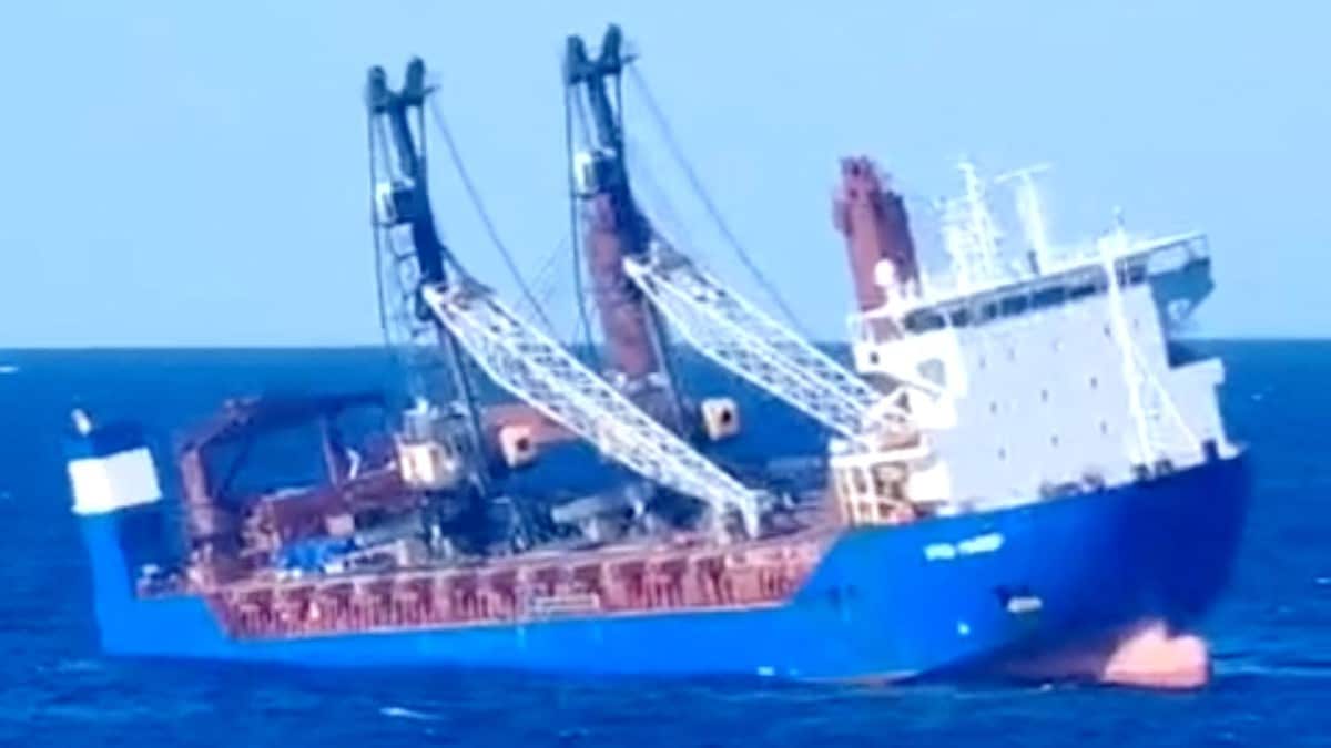 Russisk lasteskip sank i Middelhavet; mannskap savnet