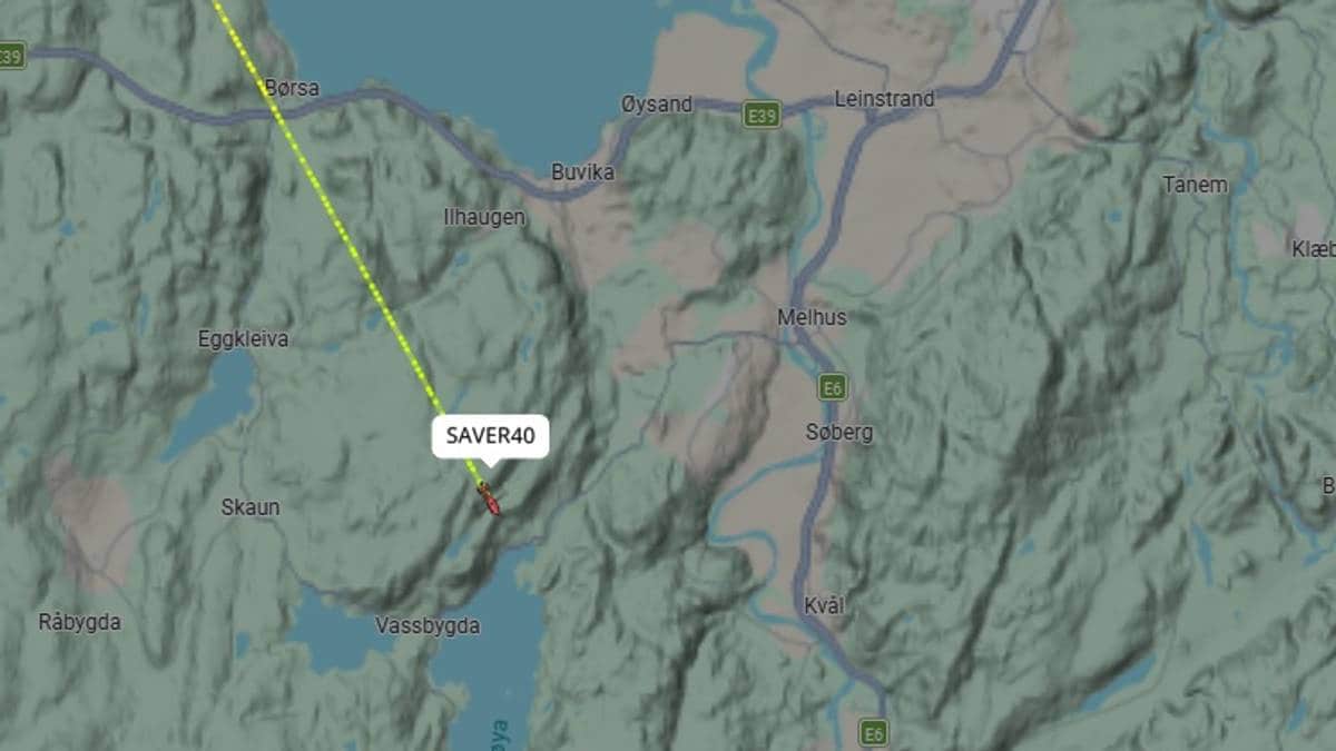 Trafikkulykke i Trøndelag – luftambulanse på vei