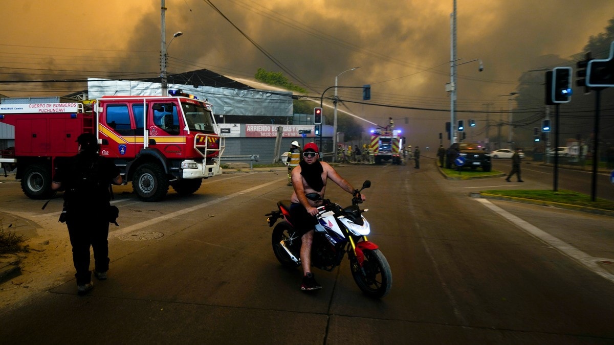 Nordmenn evakuert fra skogbranner i Chile