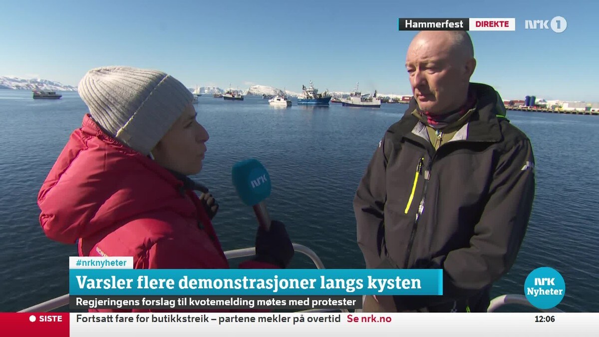 Fiskere blokkerer havner i Finnmark i protest mot kvotemeldinga