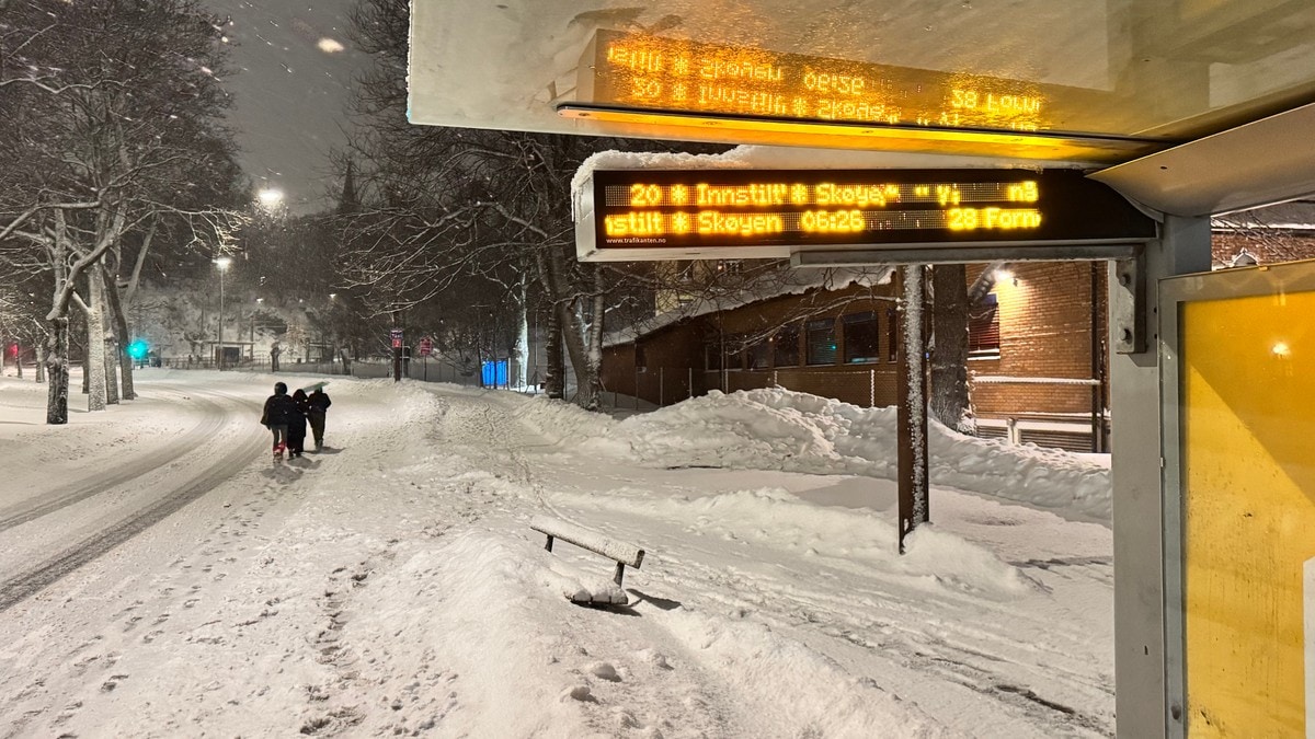 Snøen laver fremdeles ned: – Ikke reis hvis du ikke må