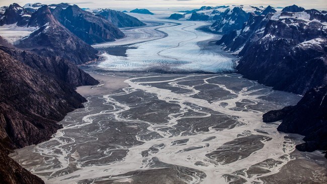 Sermeq isbreen på Grønland smelter

