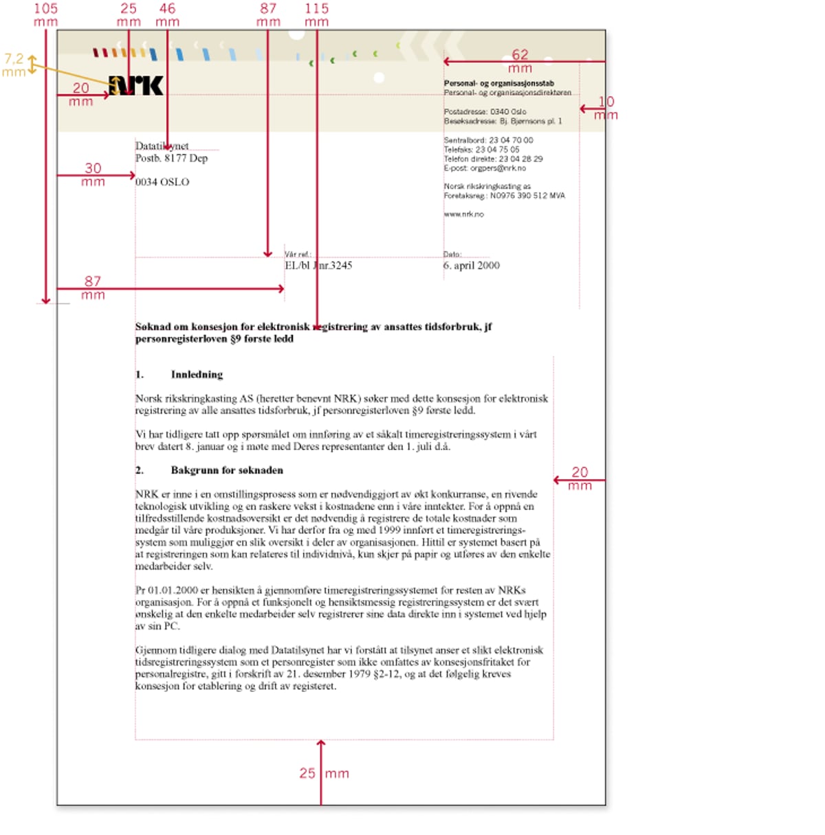 3.2.4 Brev: Skrift- og oppsettmal – Design