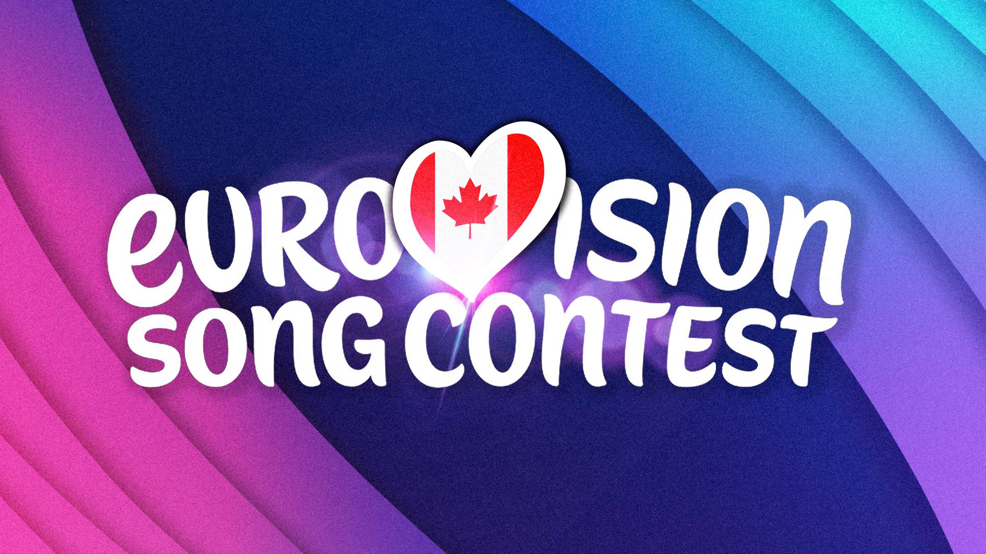 Eurovision-logoen med Canada sitt flagg i midten