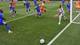 Peter Cziborra / REUTERS,NTB Fotballspillere i blått og oransje drakter spiller kamp på en gressbane. (Bildebeskrivelsen er laget av en KI-tjeneste)