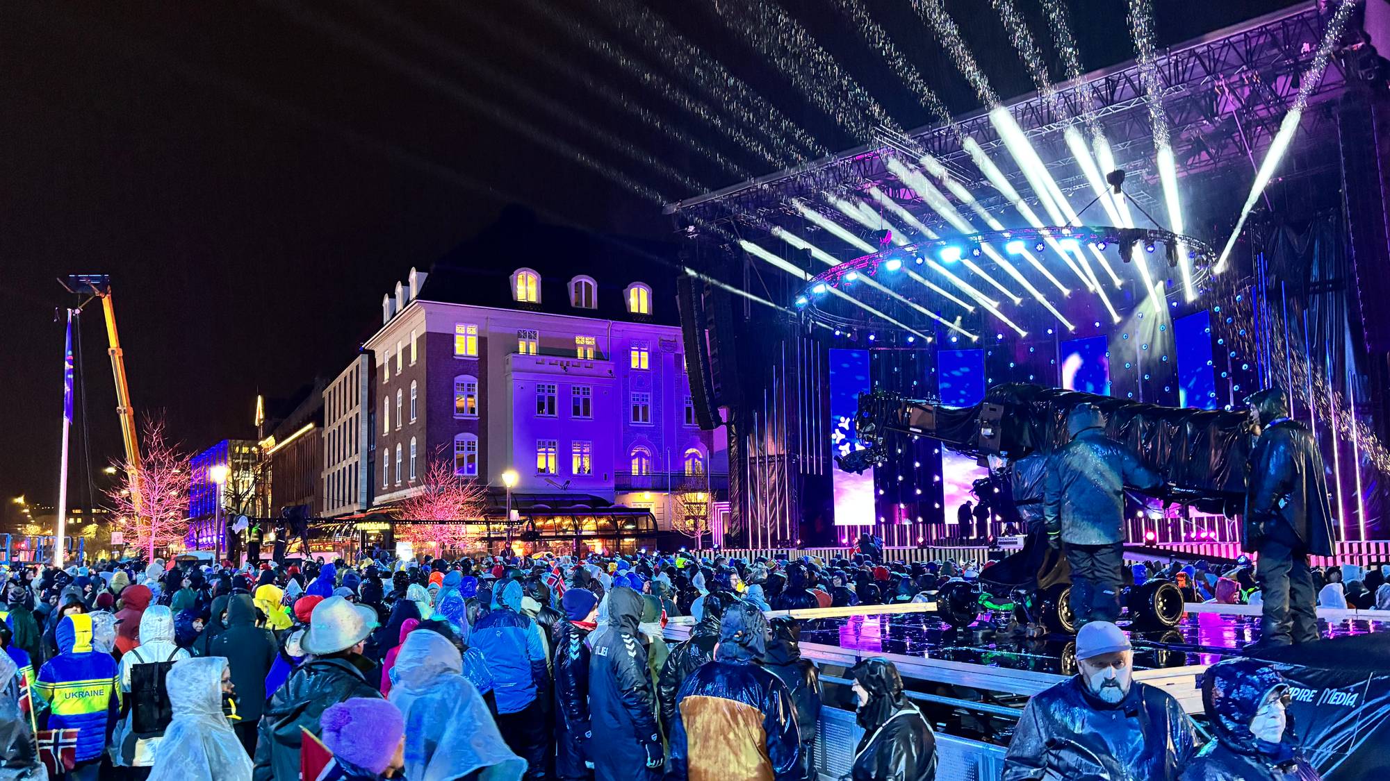 torget-regn under ski-VM i Trondheim