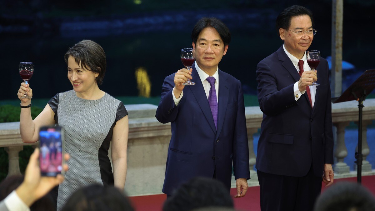 Taiwans nye president tatt i ed