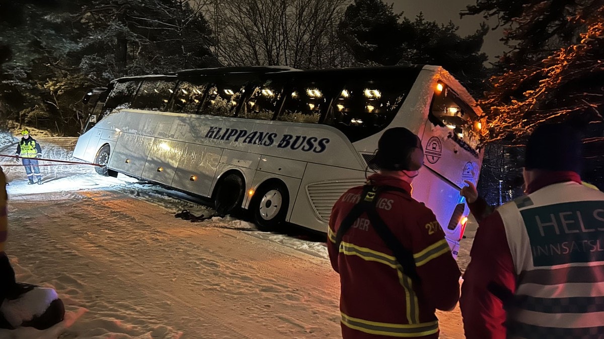 Buss av veien i Oslo