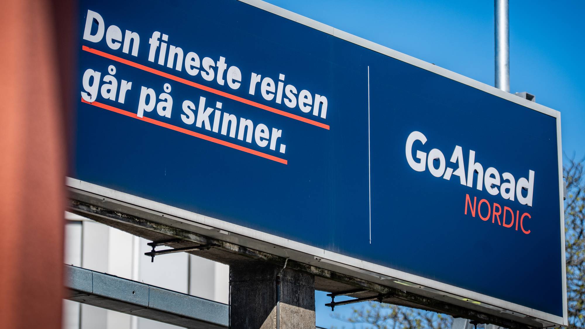 Reklameskilt for Go-Ahead i Kristiansand